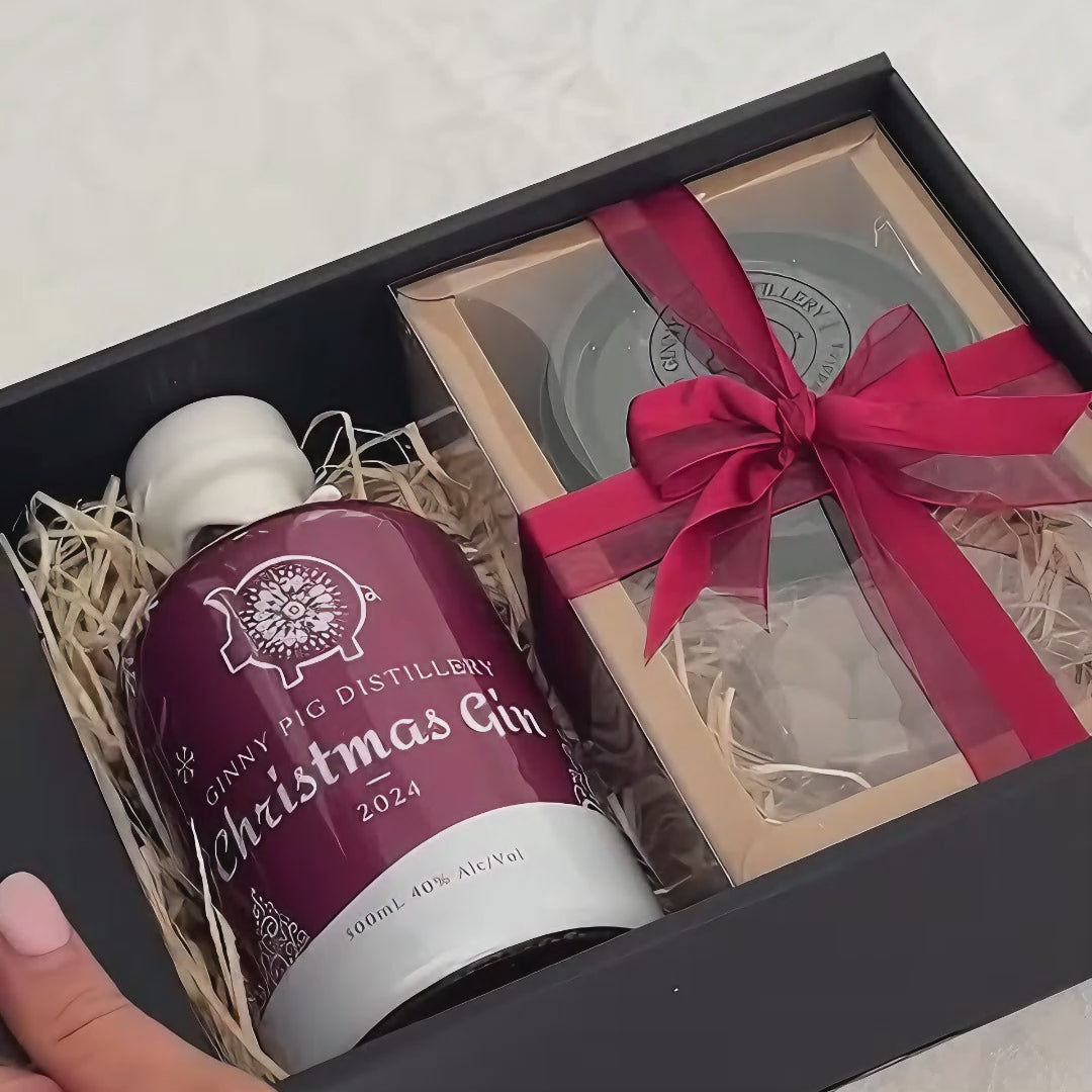 Christmas Gin Gift Box with Gin Pudding